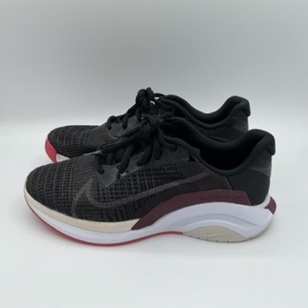 Nike Women SuperRep Go 2 Training Shoes Black Berry Size 9 Weightlifting Gym